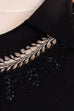 50er Jahre Wollkleid schwarz+Spitze 40er 50er 60er Abendmode Frau Gothic L 44-46 Rockabilly schwarz Special vintageberlin.de