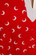 Schlager Kleid himbeerrot 70er Disco Frau rot Schlager XL 48-50 XXL 52-54 vintageberlin.de
