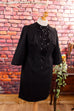 60s Disco Kleid schwarz Spitzbrust Default Title 60er Abendmode Disco Frau L 44-46 real-disco real-rockabilly Rockabilly Schlager schwarz Special vintageberlin.de
