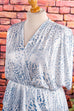 80s Disco Kleid silber metallic 70er 80er Abendmode blau bunt Disco Frau L 44-46 real-80er Rockabilly Schlager silber Special türkis vintageberlin.de