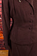 30er Jahre Kostüm braun 30er 40er 50er braun Frau real-rockabilly Rockabilly Special XL 48-50 vintageberlin.de