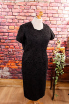 Spitze Abendkleid schwarz + Jacke