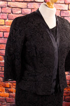 Spitze Abendkleid schwarz + Jacke