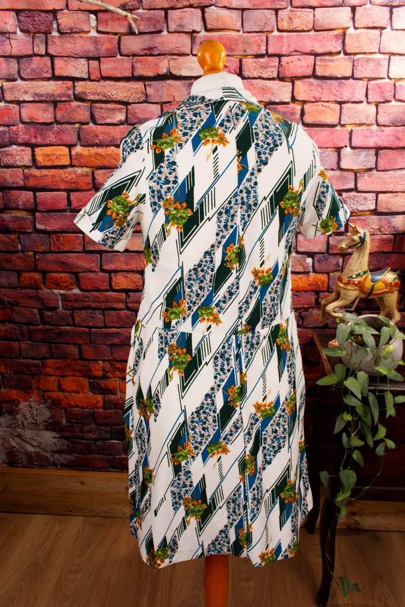 70s Schlagerkleid bunt