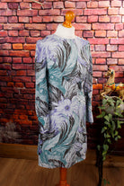 70s Abendkleid silber Glitzer