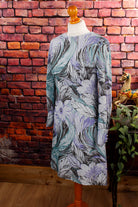 70s Abendkleid silber Glitzer