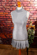 60s Disco Minikleid silber