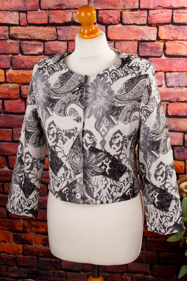 90s Blazer schwarz weiß