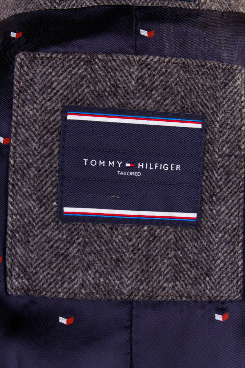 TOMMY HILFIGER Mantel grau Wollmix