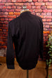 Sevile Row Hemd schwarz Stehkragen Designer L 52-54 Mann schwarz Special vintageberlin.de
