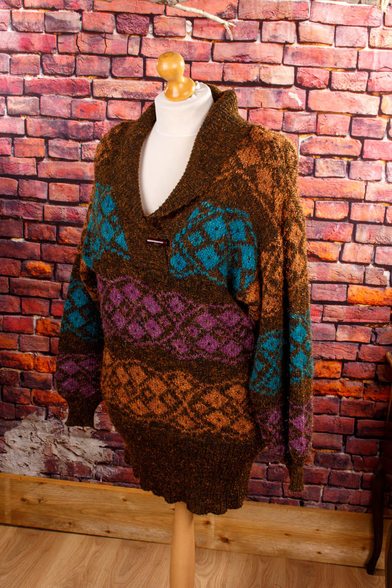 Vintage Strickkleid Wollmix