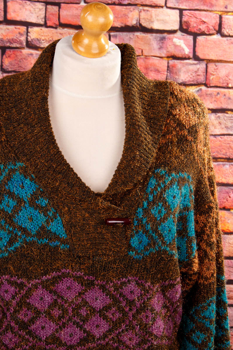 Vintage Strickkleid Wollmix