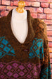 Vintage Strickkleid Wollmix 80er 90er Boho bunt Disco Frau L 44-46 real-80er Special XL 48-50 vintageberlin.de