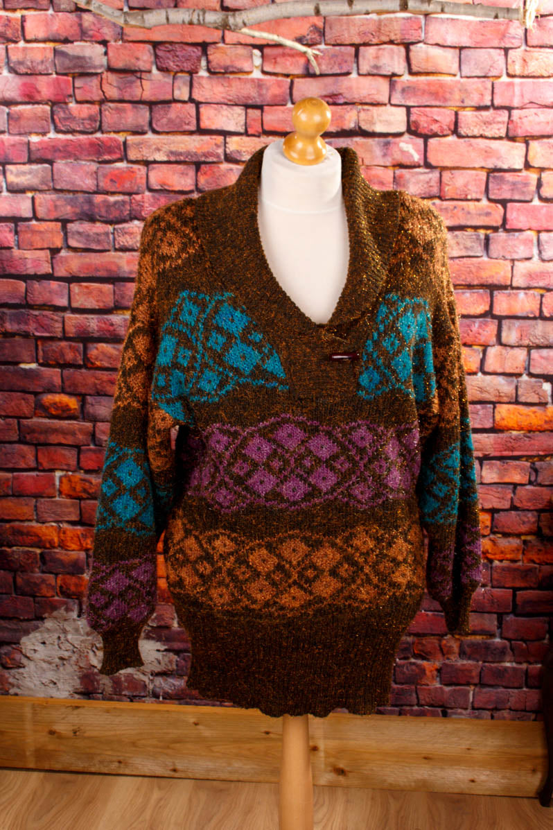 Vintage Strickkleid Wollmix