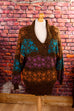 Vintage Strickkleid Wollmix 80er 90er Boho bunt Disco Frau L 44-46 real-80er Special XL 48-50 vintageberlin.de