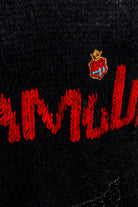 Mohair Pulli l´amour schwarz Pailletten