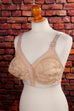 Vintage Spitze BH beige 70er beige Frau L 44-46 Sekretärin vintageberlin.de