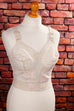 Vintage Mieder BH creme Default Title 70er beige Frau Rockabilly S 36-38 Sekretärin vintageberlin.de