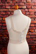 Vintage Mieder BH creme 70er beige Frau Rockabilly S 36-38 Sekretärin vintageberlin.de