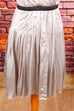 Tommy Hilfiger Seidenkleid silber Abendmode Designer Frau grau silber Special XS 32-34 vintageberlin.de