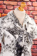 Schlagerkleid schwarz-weiß 60er 70er bunt Disco Frau grau L 44-46 Rockabilly Schlager schwarz weiß vintageberlin.de