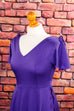 70s Maxikleid lang lila 60er 70er Boho Frau Hippie lila real-boho S 36-38 Schlager Special vintageberlin.de