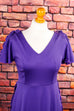 70s Maxikleid lang lila 60er 70er Boho Frau Hippie lila real-boho S 36-38 Schlager Special vintageberlin.de