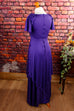 70s Maxikleid lang lila 60er 70er Boho Frau Hippie lila real-boho S 36-38 Schlager Special vintageberlin.de