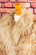 70er Jahre Hippie Fellmantel 60er 70er beige Boho Disco Frau Hippie real-boho S 36-38 Special XS 32-34 vintageberlin.de