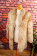 70er Jahre Hippie Fellmantel 60er 70er beige Boho Disco Frau Hippie real-boho S 36-38 Special XS 32-34 vintageberlin.de