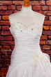 asymmetrisches Brautkleid weiß Tüll