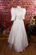 Vintage Brautkleid weiß Rüschen Default Title 90er Frau Hochzeit S 36-38 Special weiß vintageberlin.de