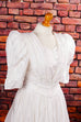 Vintage Brautkleid weiß Rüschen