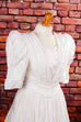 Vintage Brautkleid weiß Rüschen 90er Frau Hochzeit S 36-38 Special weiß vintageberlin.de