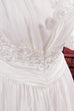 Vintage Brautkleid weiß Rüschen