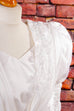 Vintage Brautkleid weiß Rüschen 90er Frau Hochzeit S 36-38 Special weiß vintageberlin.de