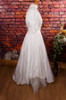 Vintage Brautkleid weiß Rüschen 90er Frau Hochzeit S 36-38 Special weiß vintageberlin.de