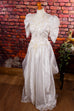 Vintage Brautkleid Megaschleppe Default Title 90er Frau Hochzeit S 36-38 Special weiß vintageberlin.de