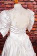 Vintage Brautkleid Megaschleppe 90er Frau Hochzeit S 36-38 Special weiß vintageberlin.de