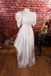 Vintage Brautkleid Megaschleppe 90er Frau Hochzeit S 36-38 Special weiß vintageberlin.de