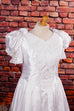 Brautkleid weiß Seidenlook 90er Frau Hochzeit Special weiß XXL 52-54 vintageberlin.de