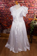 Brautkleid weiß Seidenlook 90er Frau Hochzeit Special weiß XXL 52-54 vintageberlin.de