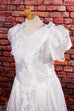 Brautkleid weiß Seidenlook 90er Frau Hochzeit Special weiß XXL 52-54 vintageberlin.de