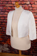 Braut Bolero Jäckchen weiß Frau Hochzeit L 44-46 M 40-42 Special weiß vintageberlin.de