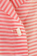 50er Nylon Bluse rosa Streifen