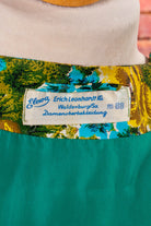 60s Jacke Überwurf Blumenmuster