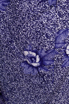 Bleistiftrock blau weiß Blumen