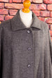 Vintage Wolle Cape grau 70er Boho Frau grau L 44-46 M 40-42 Rockabilly S 36-38 Sekretärin Special vintageberlin.de