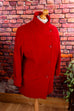 Vintage Wolljacke rot 80er 90er Frau M 40-42 rot Sekretärin Special vintageberlin.de