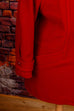 Vintage Wolljacke rot 80er 90er Frau M 40-42 rot Sekretärin Special vintageberlin.de